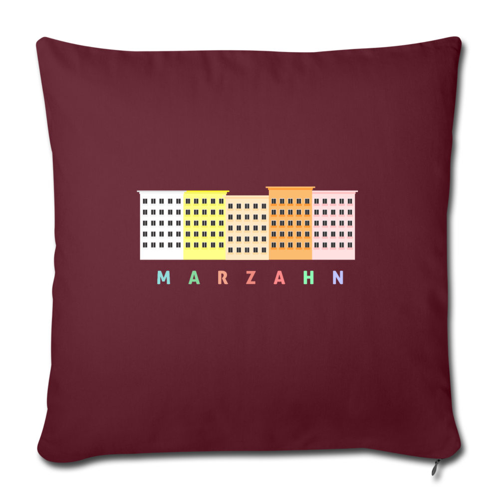 Marzahn - Sofakissen mit Füllung (45 x 45 cm) - Burgunderrot