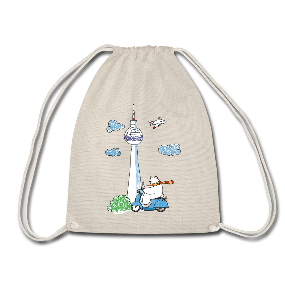 Roller Zum Berliner Fernsehturm - Turnbeutel - Natur