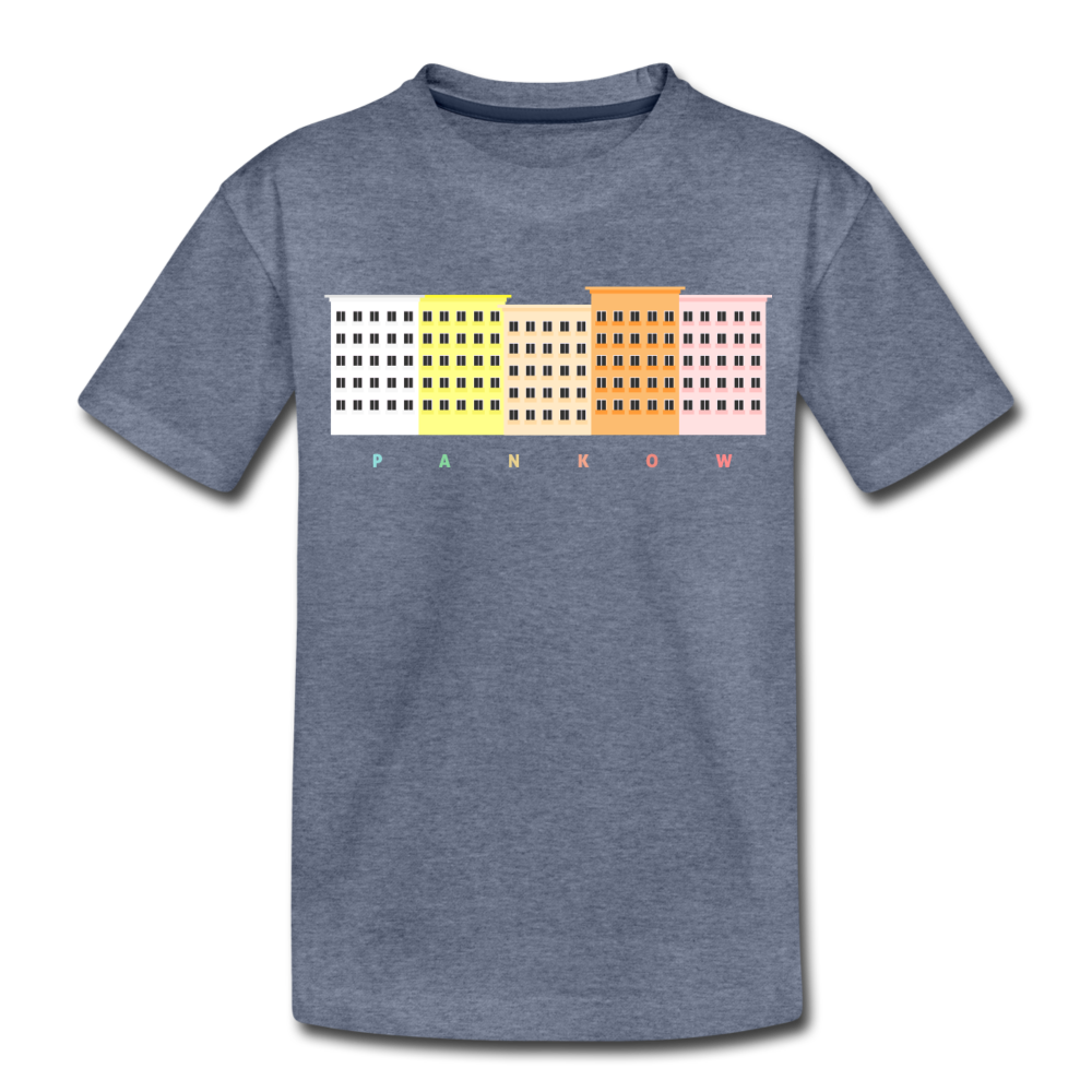 Wohnraum Pankow - Teenager Premium T-Shirt - Blau meliert