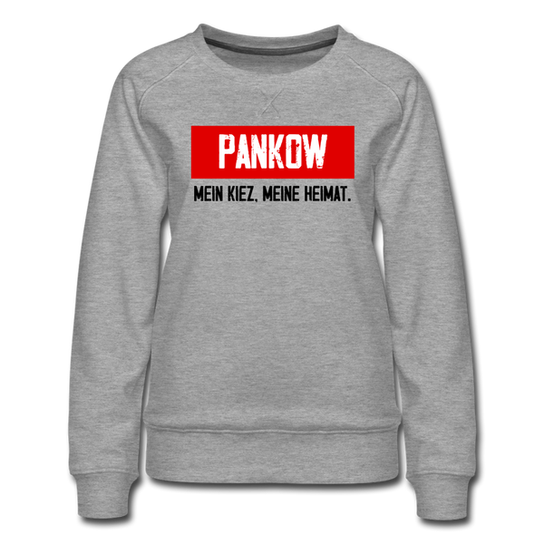 Mein Kiez meine Heimat - Frauen Premium Sweatshirt - Grau meliert