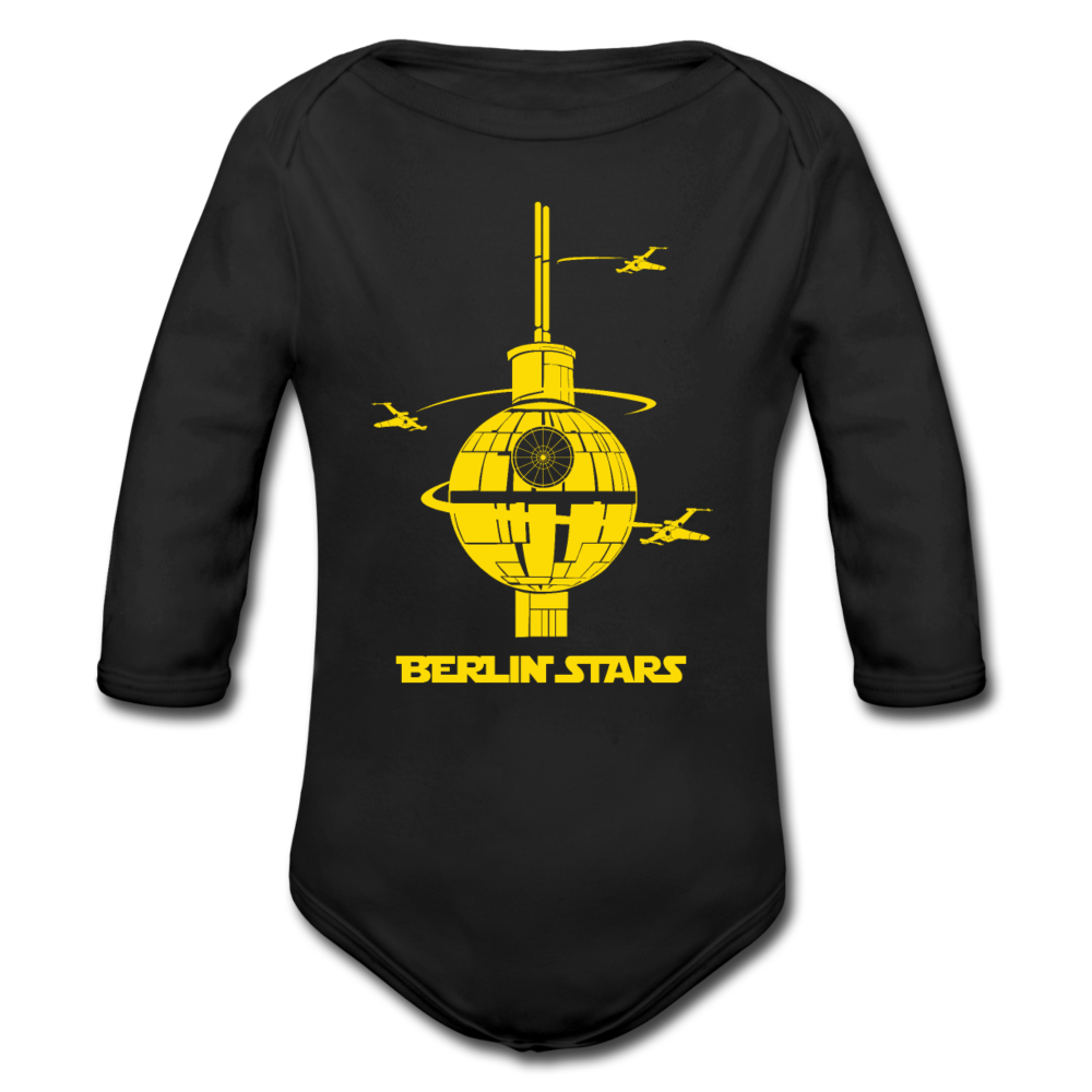 Berlin Stars - Bio-Langarmbody - Schwarz