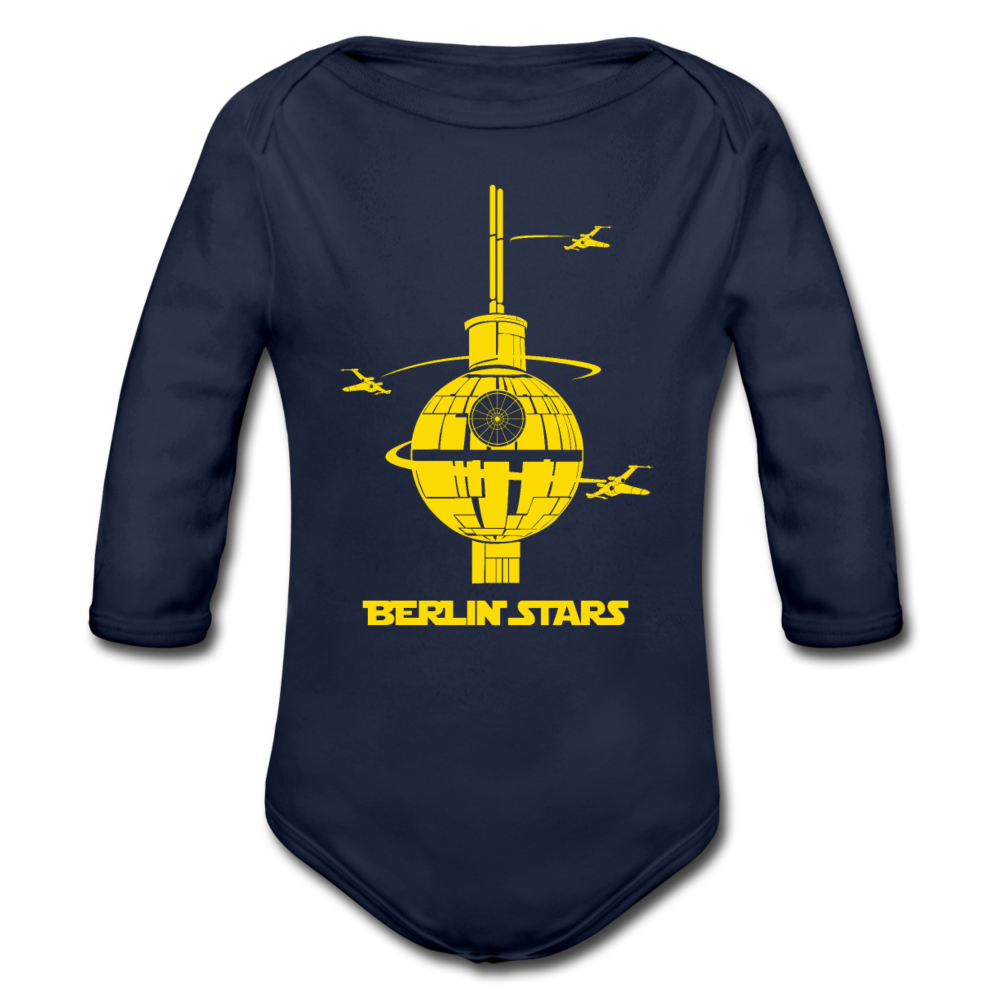 Berlin Stars - Bio-Langarmbody - Dunkelnavy