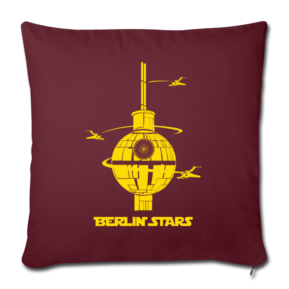 Berlin Stars - Sofakissen mit Füllung (45 x 45 cm) - Burgunderrot