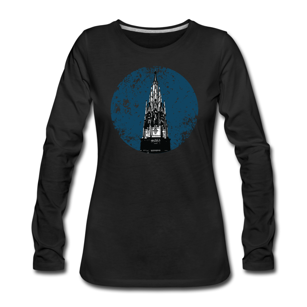 Viktoriapark - Frauen Premium Langarmshirt - Schwarz