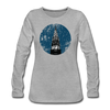 Viktoriapark - Frauen Premium Langarmshirt - Grau meliert
