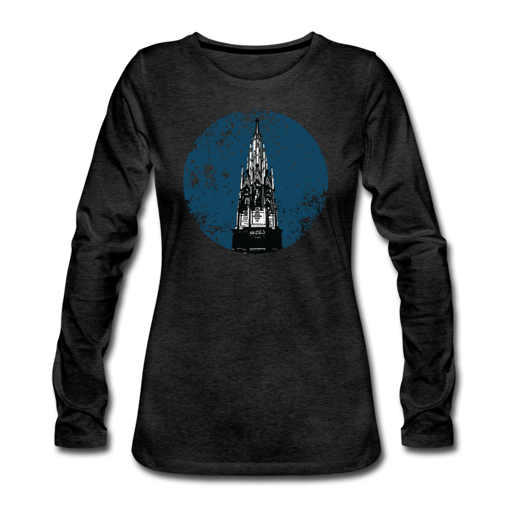 Viktoriapark - Frauen Premium Langarmshirt - Anthrazit