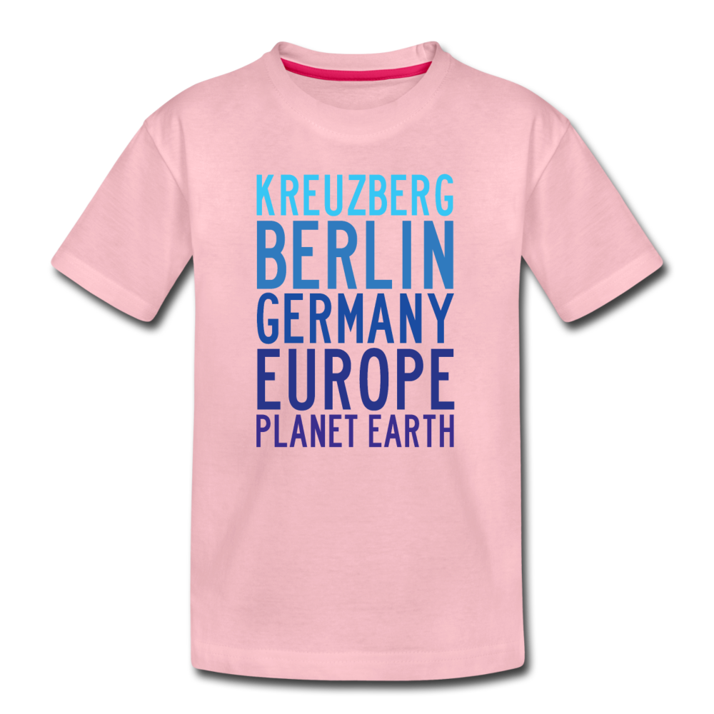 Kreuzberg - Planet Earth - Kinder Premium T-Shirt - Hellrosa