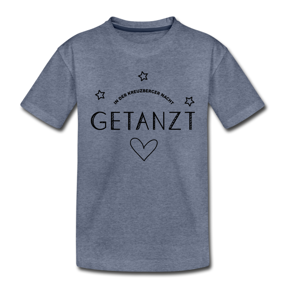 Getanzt in der Kreuzberger Nacht - Kinder Premium T-Shirt - Blau meliert