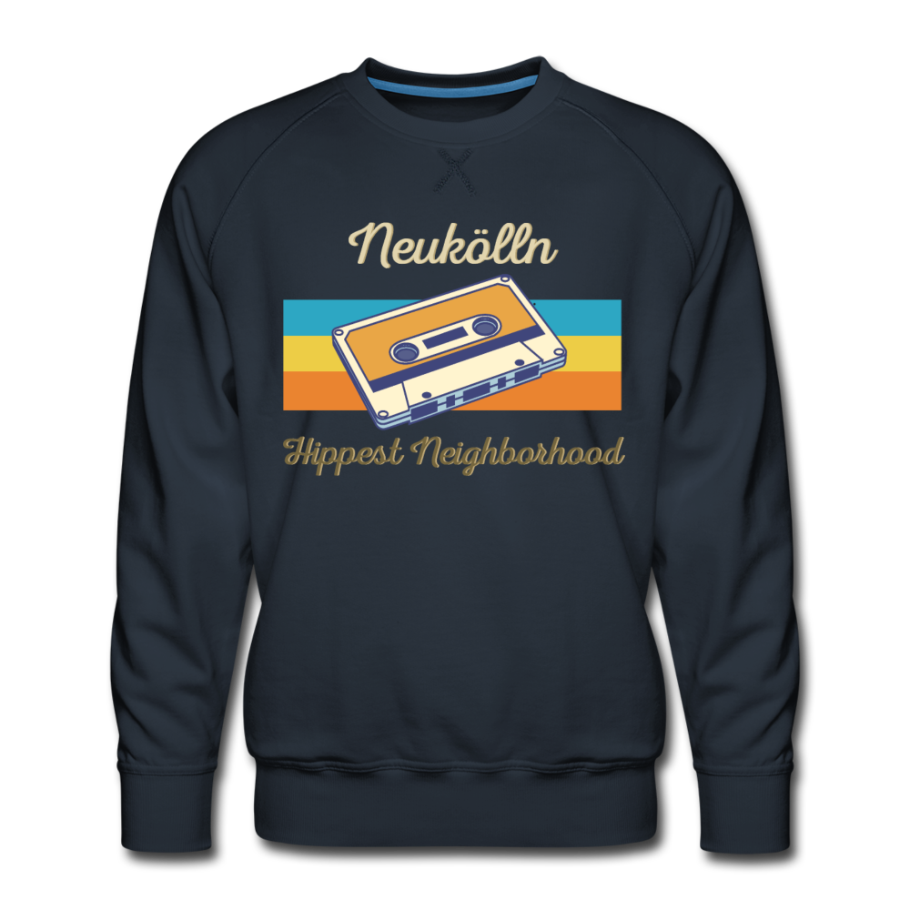 Hippes Neukölln - Männer Premium Sweatshirt - Navy