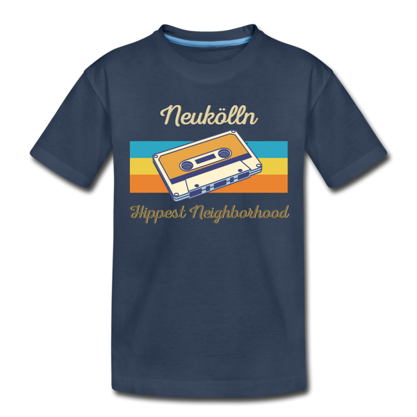 Hippes Neukölln - Kinder Premium T-Shirt - Navy