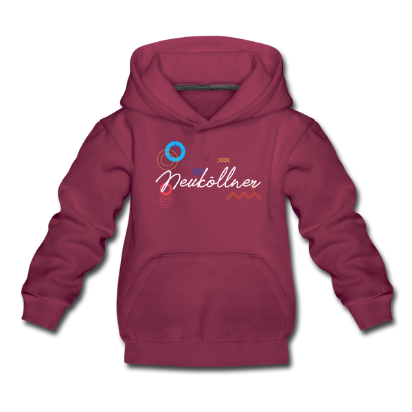 Neuköllner - Kinder Premium Hoodie - Bordeaux