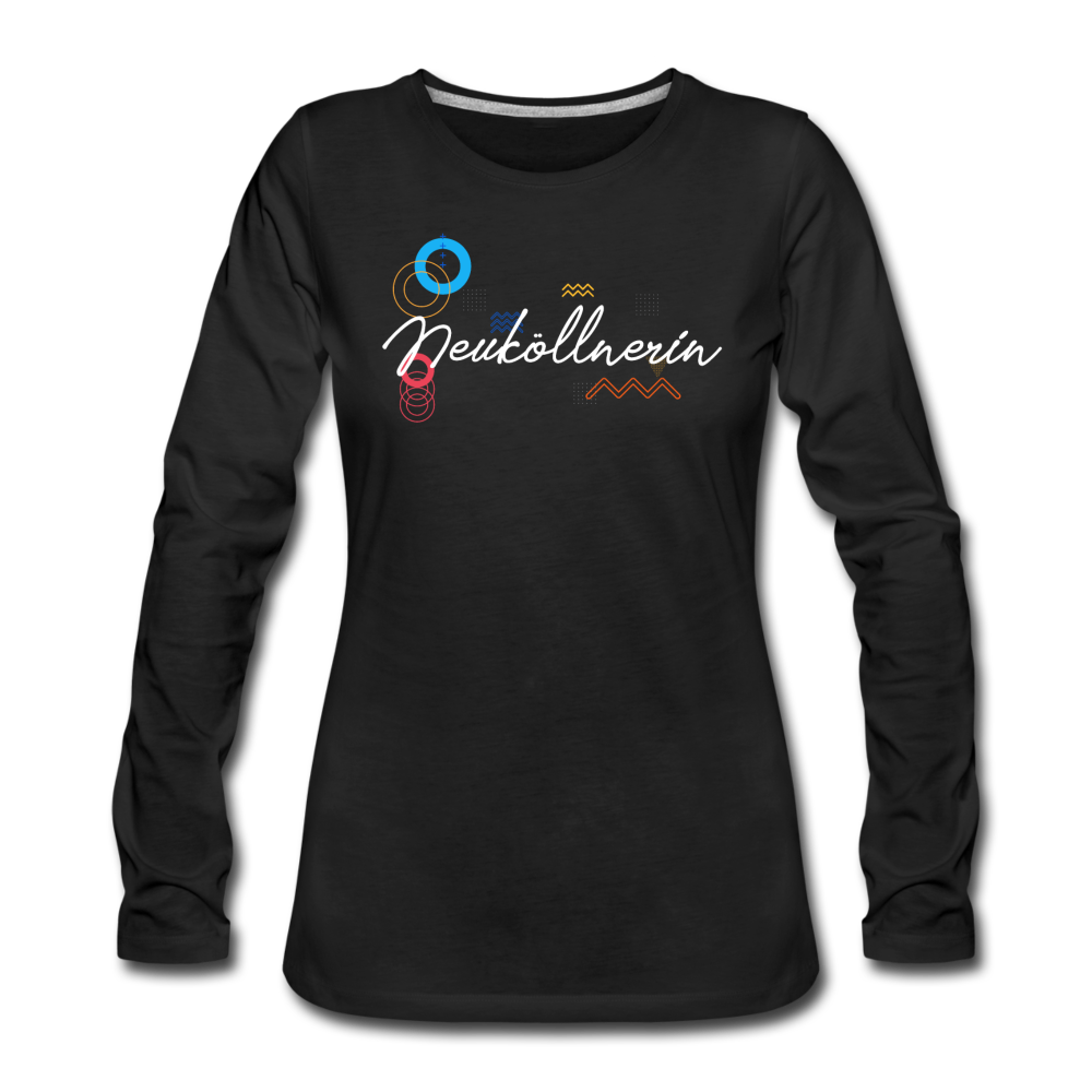 Neuköllnerin - Frauen Premium Langarmshirt - Schwarz