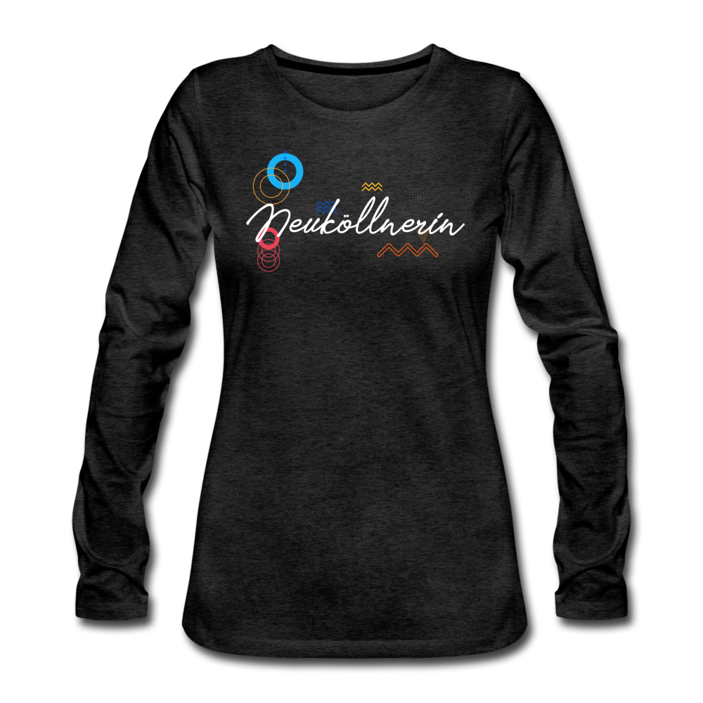 Neuköllnerin - Frauen Premium Langarmshirt - Anthrazit