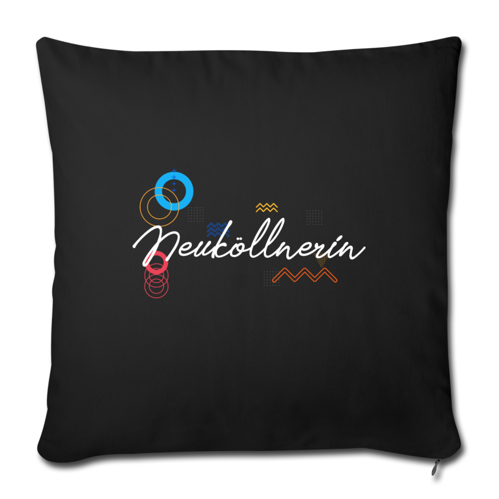 Neuköllnerin - Sofakissen mit Füllung (45 x 45 cm) - Schwarz