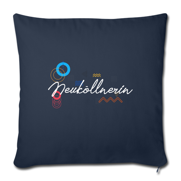 Neuköllnerin - Sofakissen mit Füllung (45 x 45 cm) - Navy
