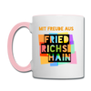 Freude aus Friedrichshain - Tasse zweifarbig - Weiß/Pink