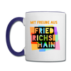 Freude aus Friedrichshain - Tasse zweifarbig - Weiß/Kobaltblau