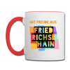 Freude aus Friedrichshain - Tasse zweifarbig - Weiß/Rot