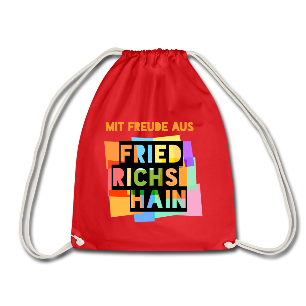 Freude aus Friedrichshain - Turnbeutel - Rot