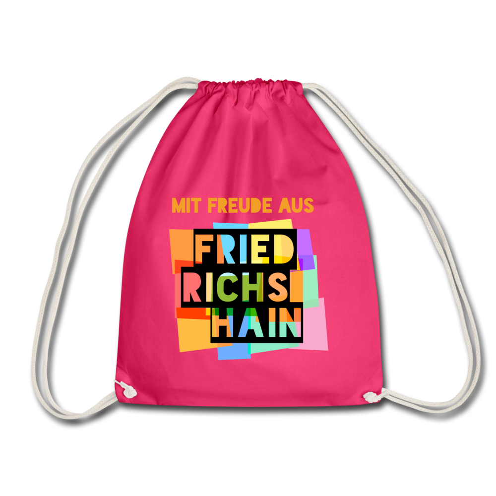 Freude aus Friedrichshain - Turnbeutel - Fuchsia