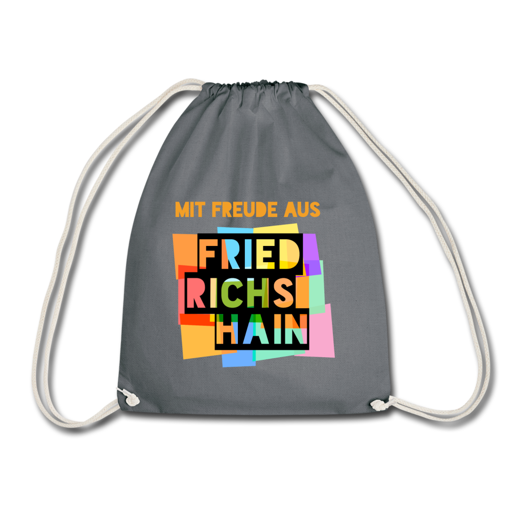 Freude aus Friedrichshain - Turnbeutel - Grau
