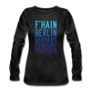 F'hain - Planet Earth - Frauen Premium Langarmshirt - Anthrazit