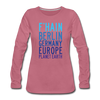 F'hain - Planet Earth - Frauen Premium Langarmshirt - Malve