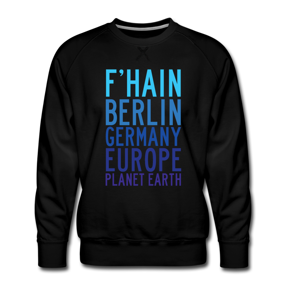 F'hain - Planet Earth - Männer Premium Sweatshirt - Schwarz