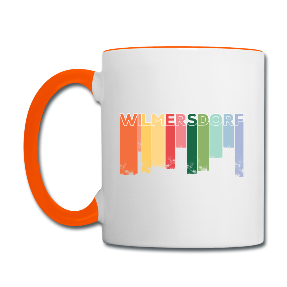 Wilmersdorf Regen - Tasse zweifarbig - Weiß/Orange