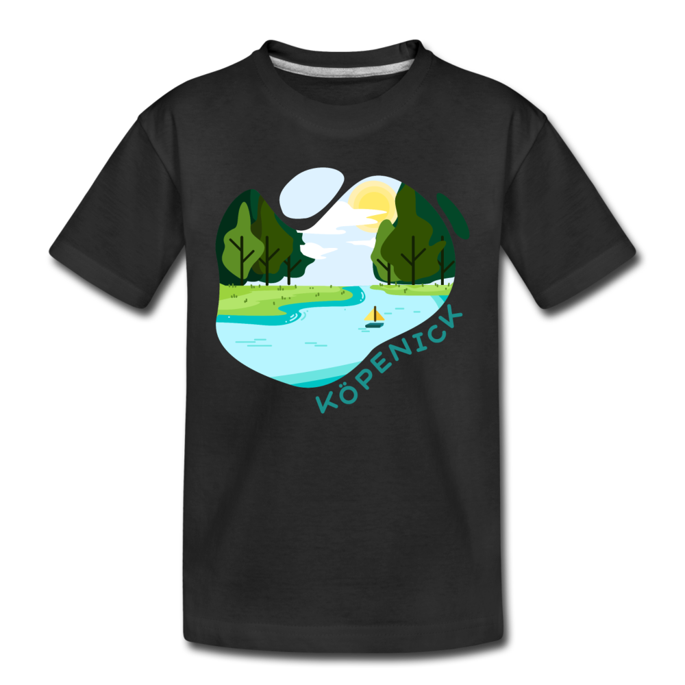 Köpenick am Wasser - Kinder Premium T-Shirt - Schwarz