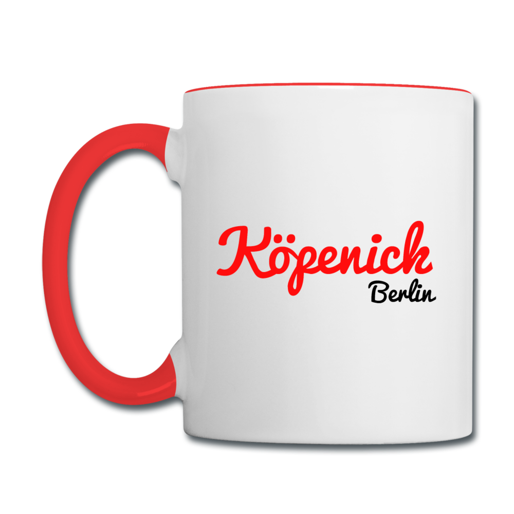 Köpenick - Tasse zweifarbig - Weiß/Rot