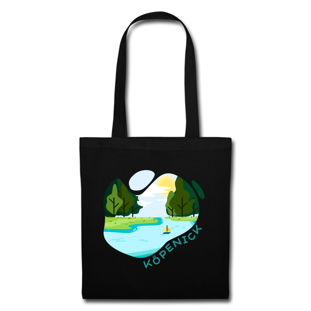 Köpenick am Wasser - Stoffbeutel - Schwarz