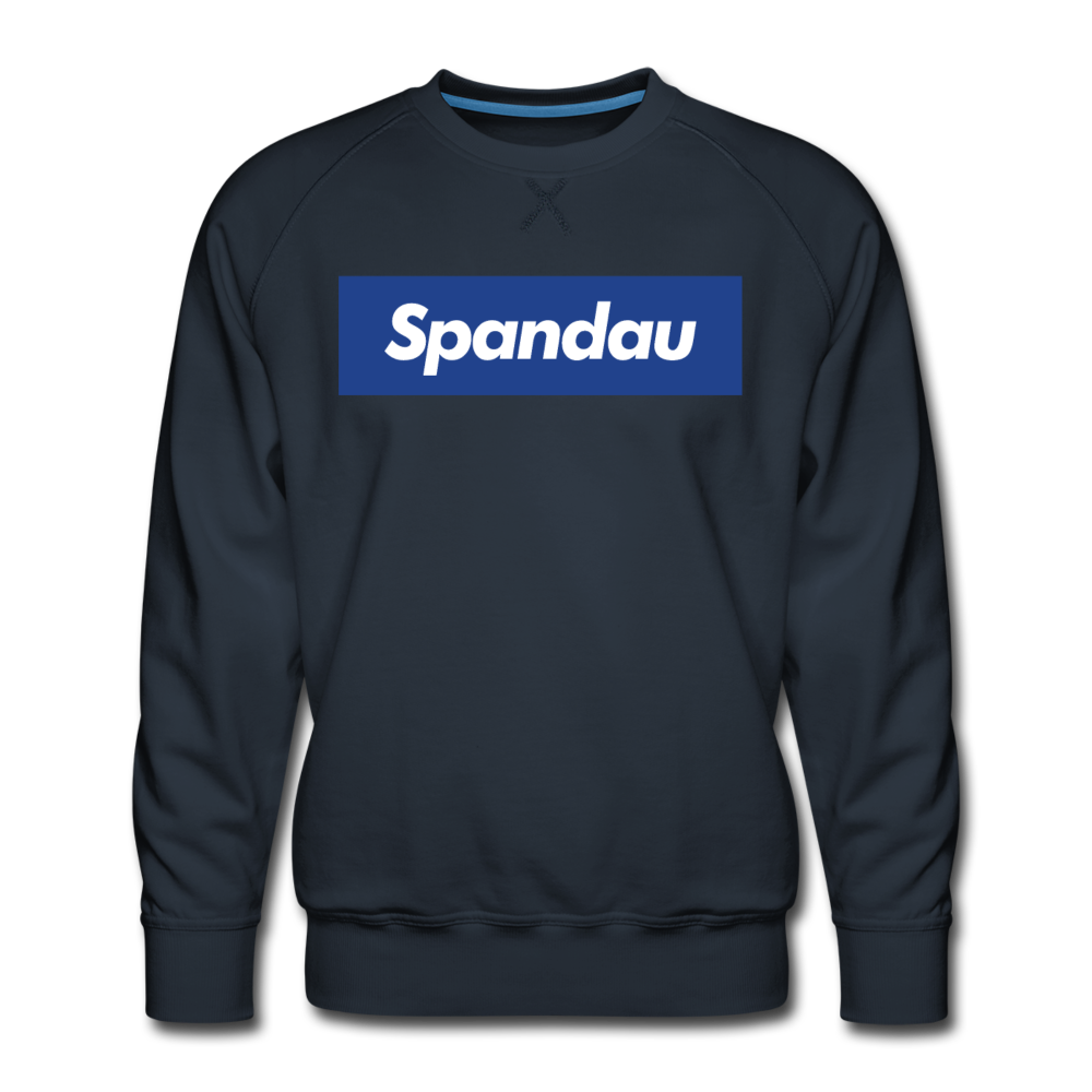 Spandau blau - Männer Premium Sweatshirt - Navy