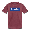 Spandau blau - Kinder Premium T-Shirt - Bordeauxrot meliert