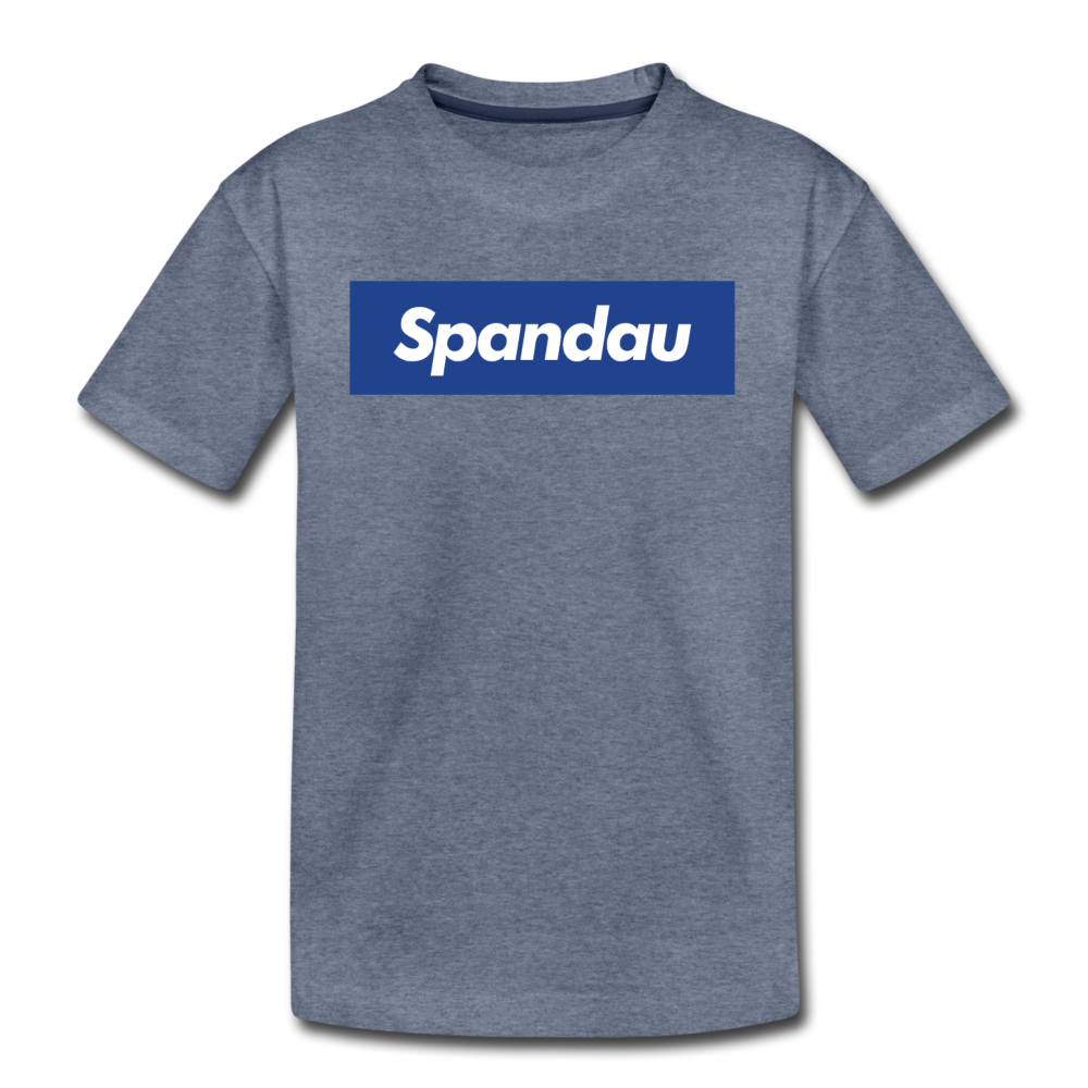 Spandau blau - Kinder Premium T-Shirt - Blau meliert