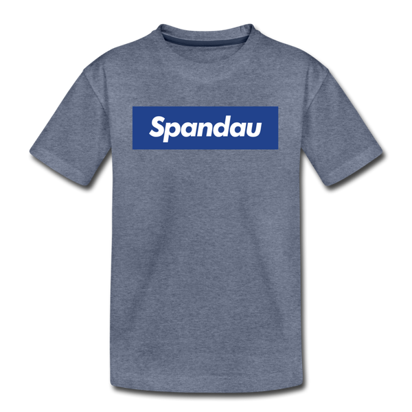 Spandau blau - Kinder Premium T-Shirt - Blau meliert