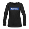 Spandau blau - Frauen Premium Langarmshirt - Schwarz