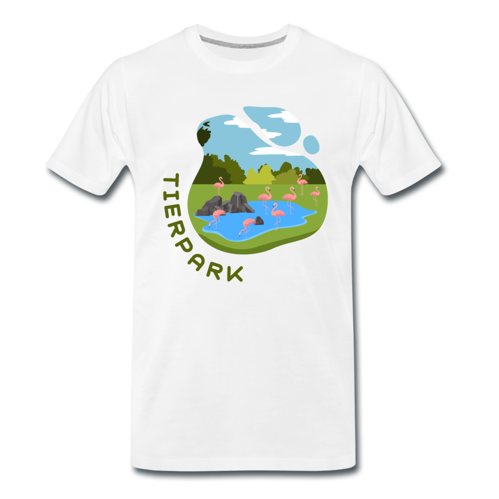 Tierpark - Männer Premium T-Shirt - Weiß