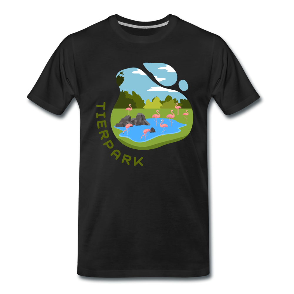 Tierpark - Männer Premium T-Shirt - Schwarz