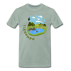 Tierpark - Männer Premium T-Shirt - Graugrün