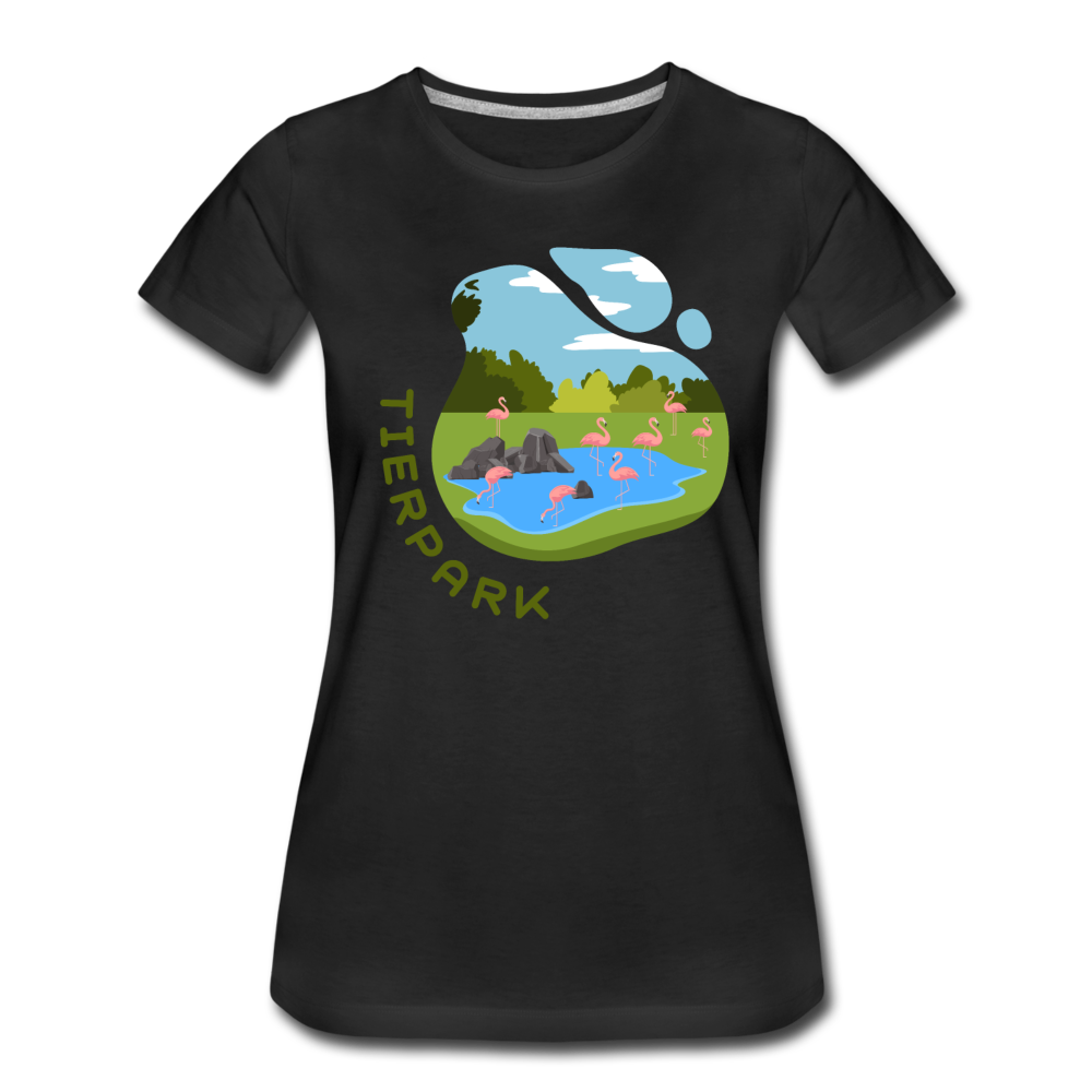 Tierpark - Frauen Premium T-Shirt - Schwarz