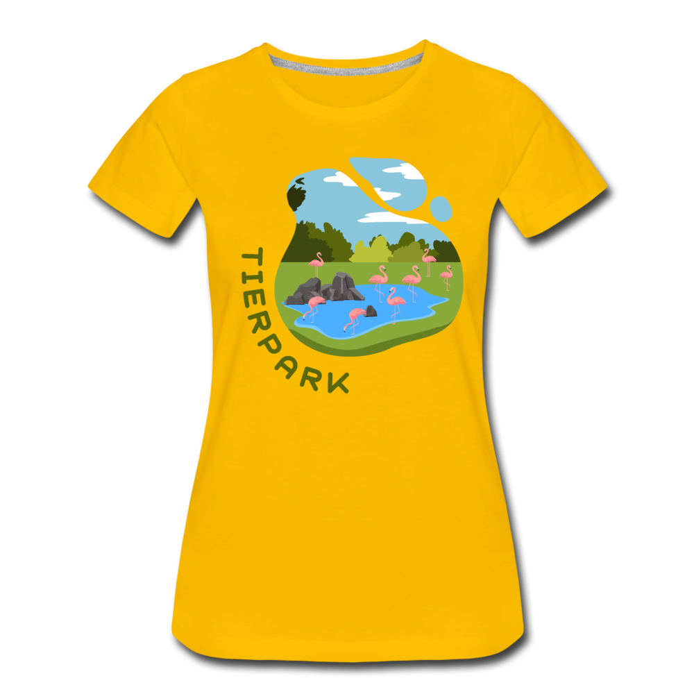 Tierpark - Frauen Premium T-Shirt - Sonnengelb