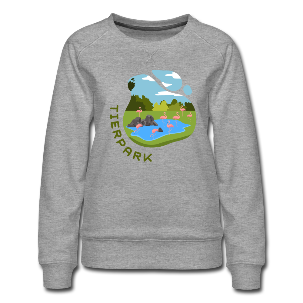 Tierpark - Frauen Premium Sweatshirt - Grau meliert