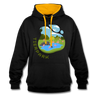 Tierpark - Kontrast Hoodie - Schwarz/Gold