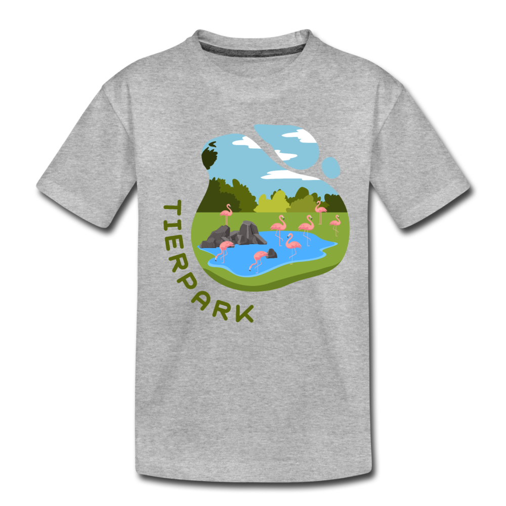 Tierpark - Kinder Premium T-Shirt - Grau meliert