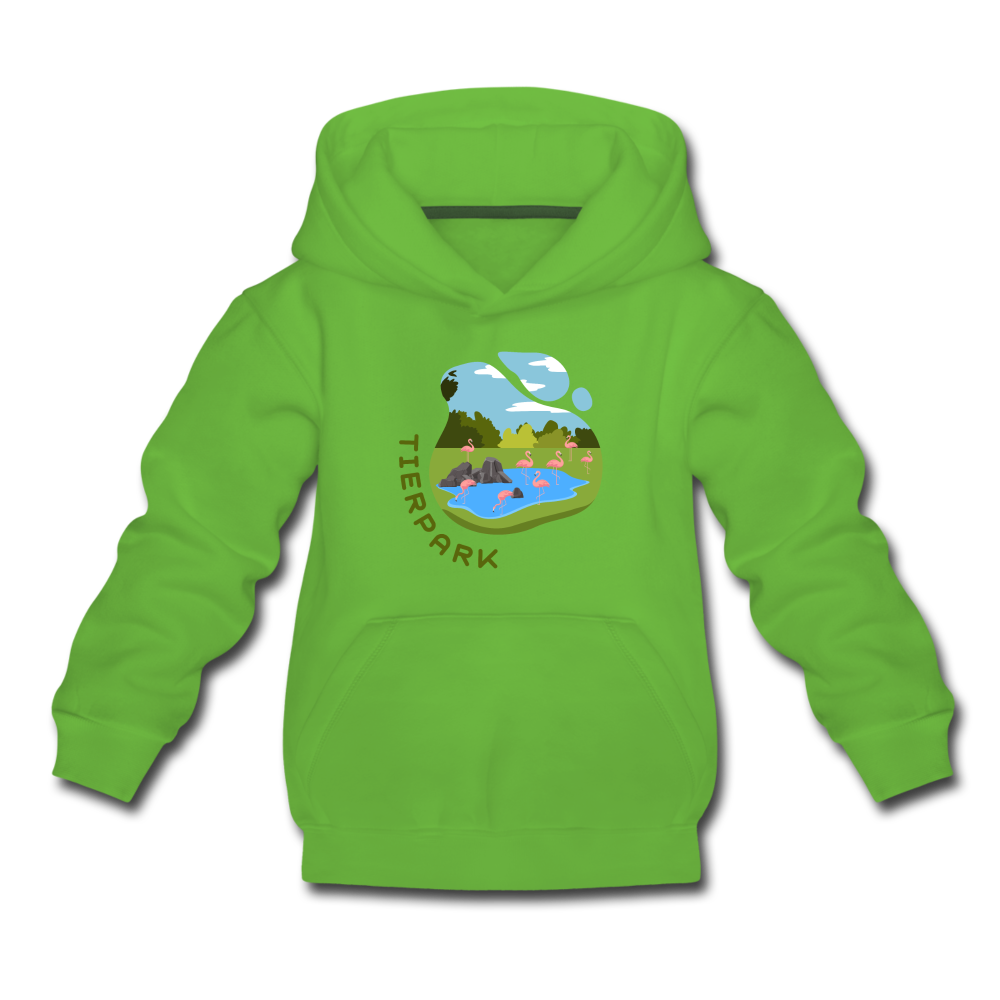 Tierpark - Kinder Premium Hoodie - Hellgrün