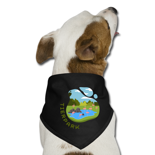 Tierpark - Hunde-Bandana - Schwarz