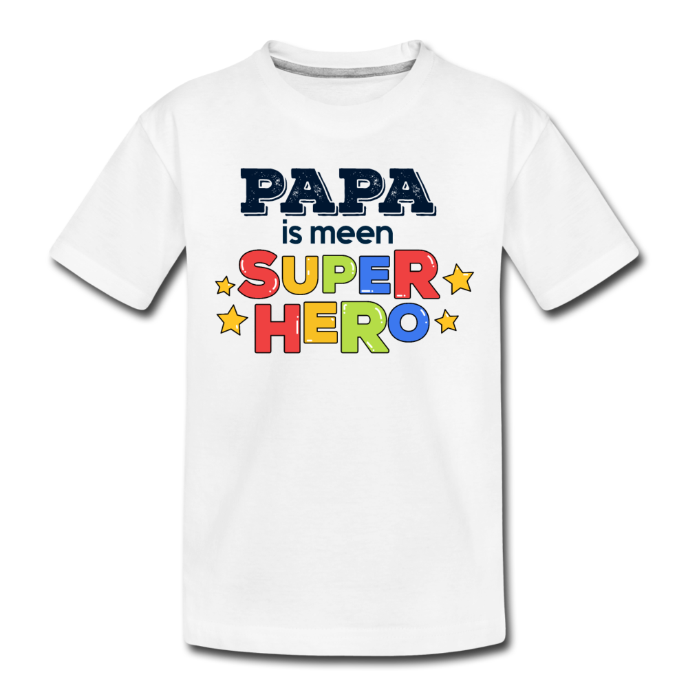 Super Hero - Kinder Premium T-Shirt - Weiß