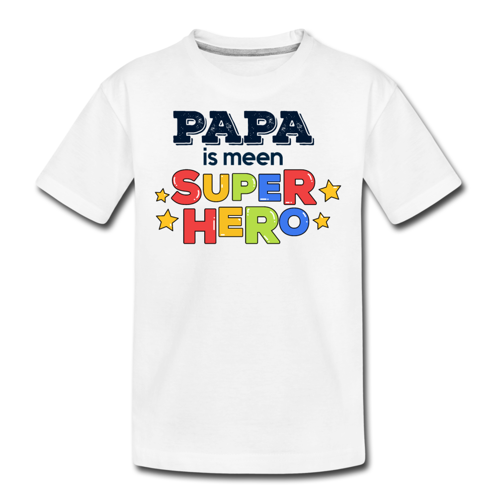 Super Hero - Teenager Premium T-Shirt - Weiß