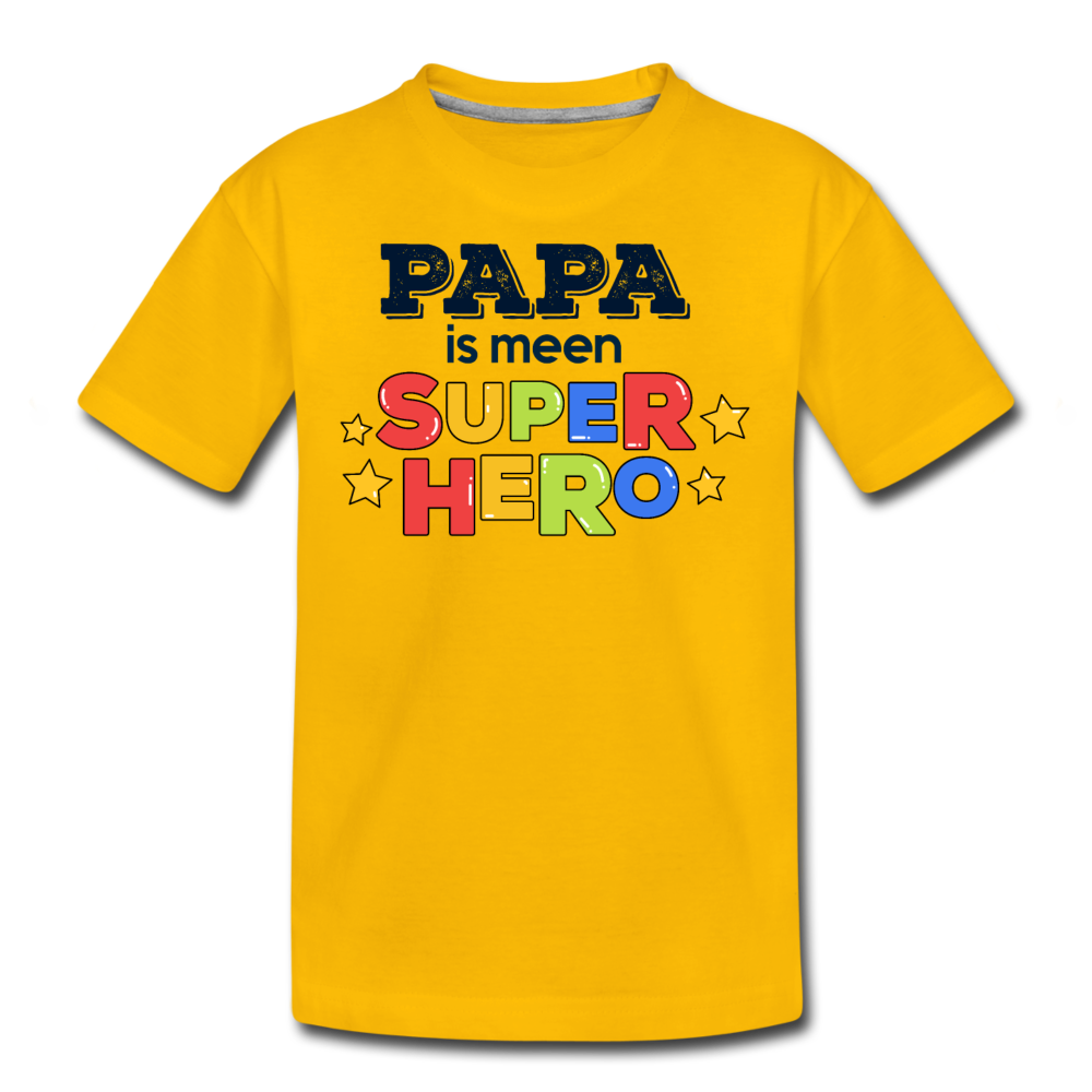 Super Hero - Teenager Premium T-Shirt - Sonnengelb